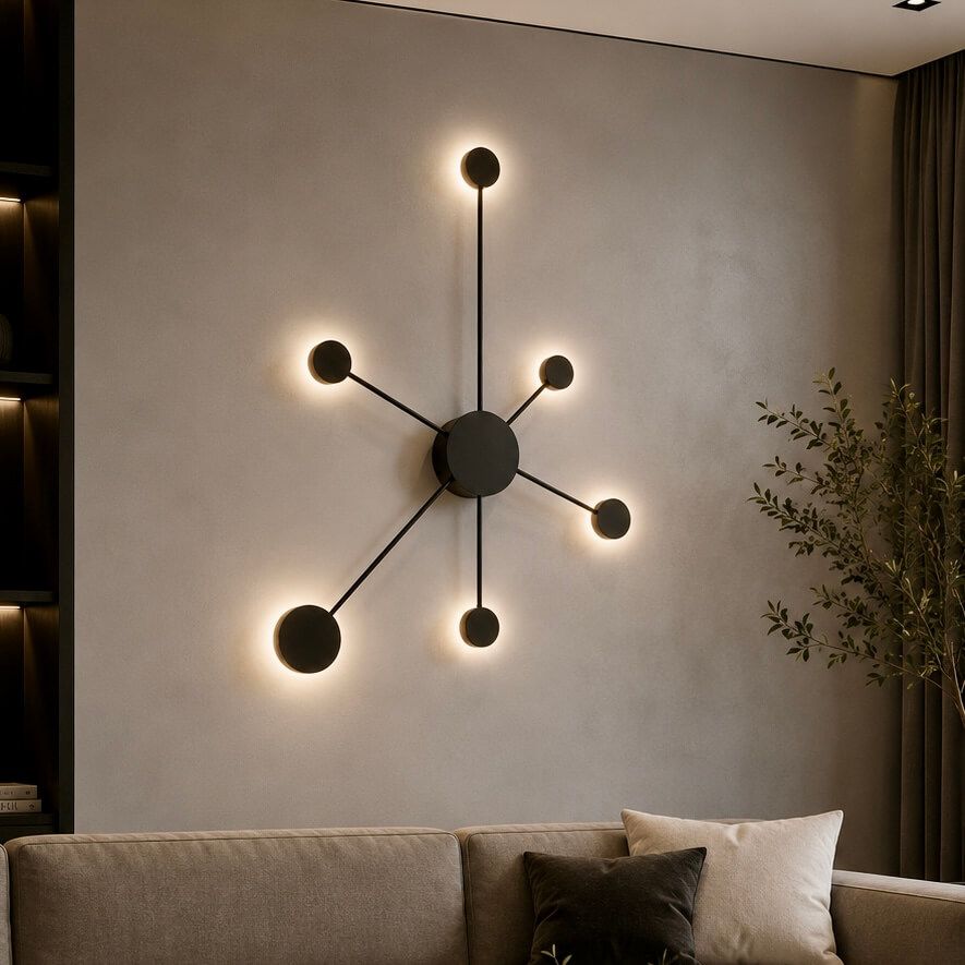 Сучасне LED-бра чорного кольору 24W (8919-6 Bk)