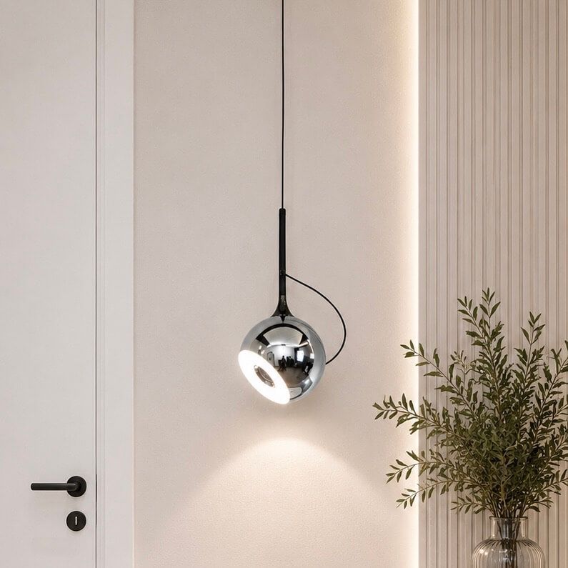 Сучасний LED-підвіс Хром Магнітний, 7 Вт 7 Вт (QY-H1208CH)