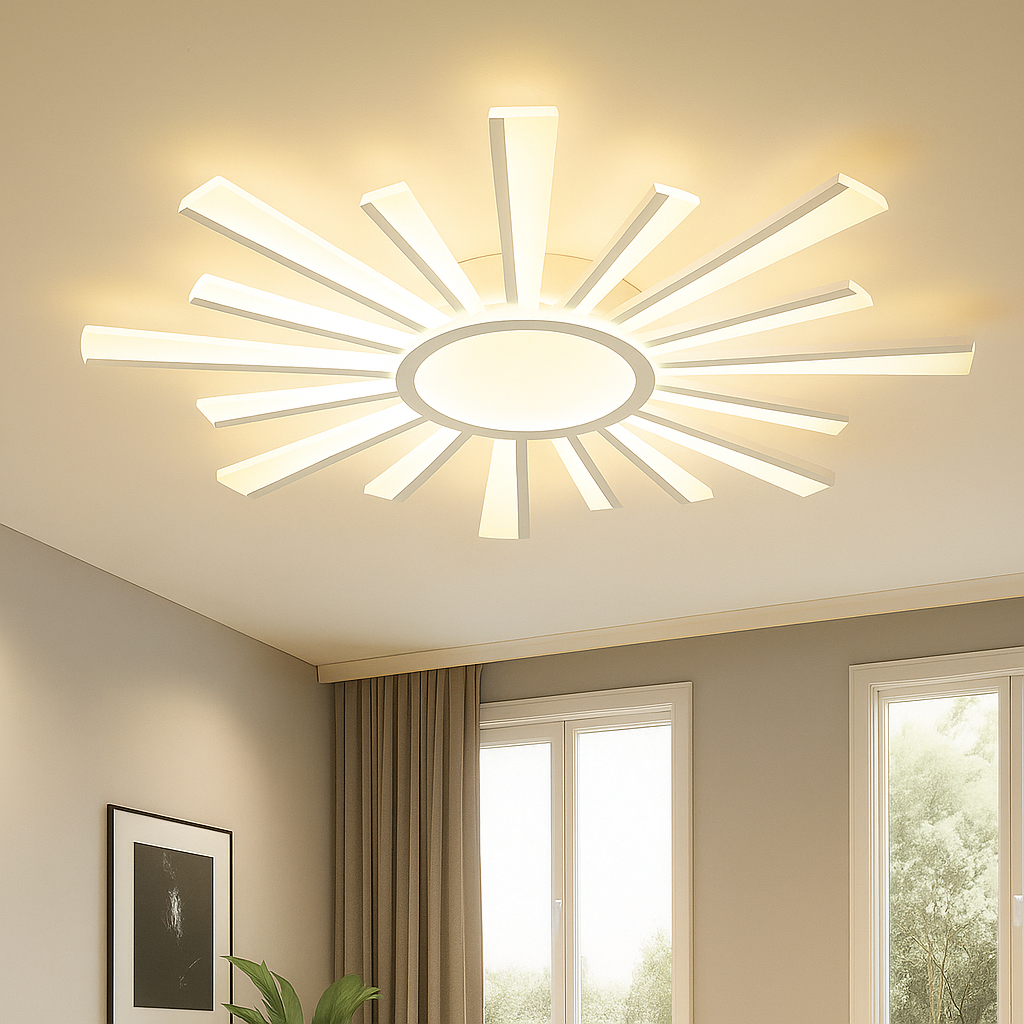 Люстра світлодіодна Led до 20 м² з пультом управління 100 Вт (TERESA 100W-R- WHITE)