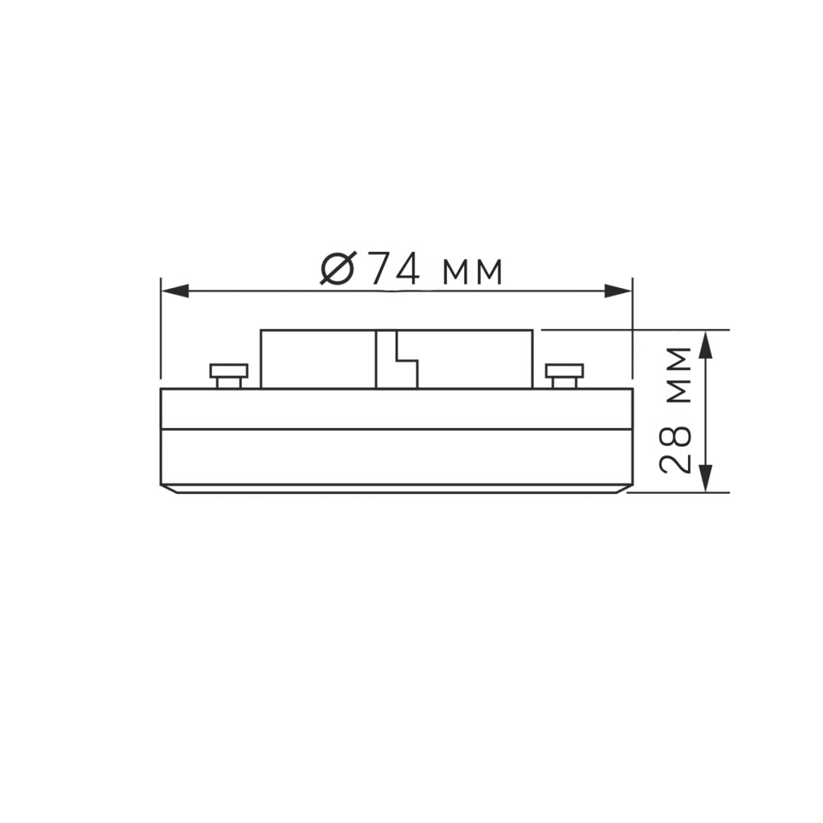LED лампа VIDEX GX53 10W 4100K 220V