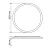 Світлодіодний Led світильник 22 Wt круглий 30 см чорного кольору (Eclipse Ring DL5R 22W Black)