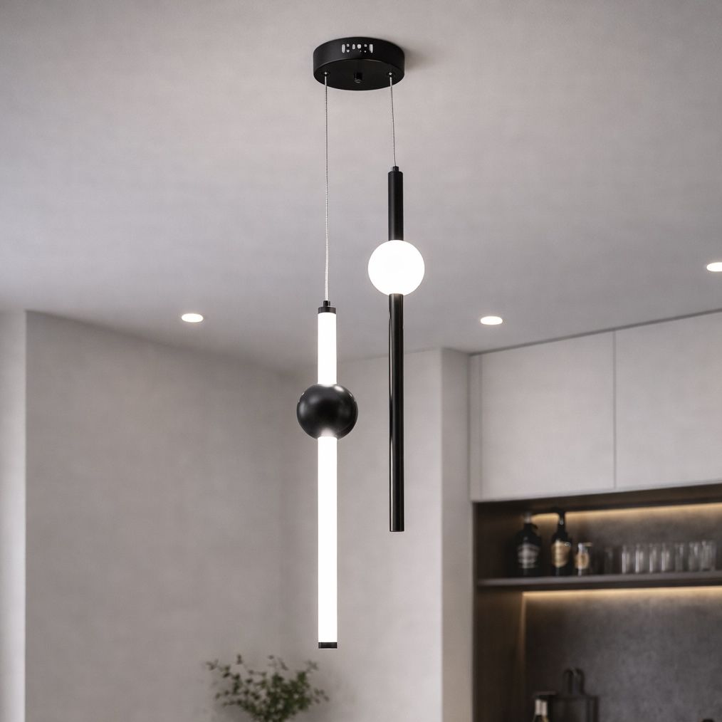 Дизайнерський LED підвіс 24W чорного кольору (Balance Sphere 2066/2BK)