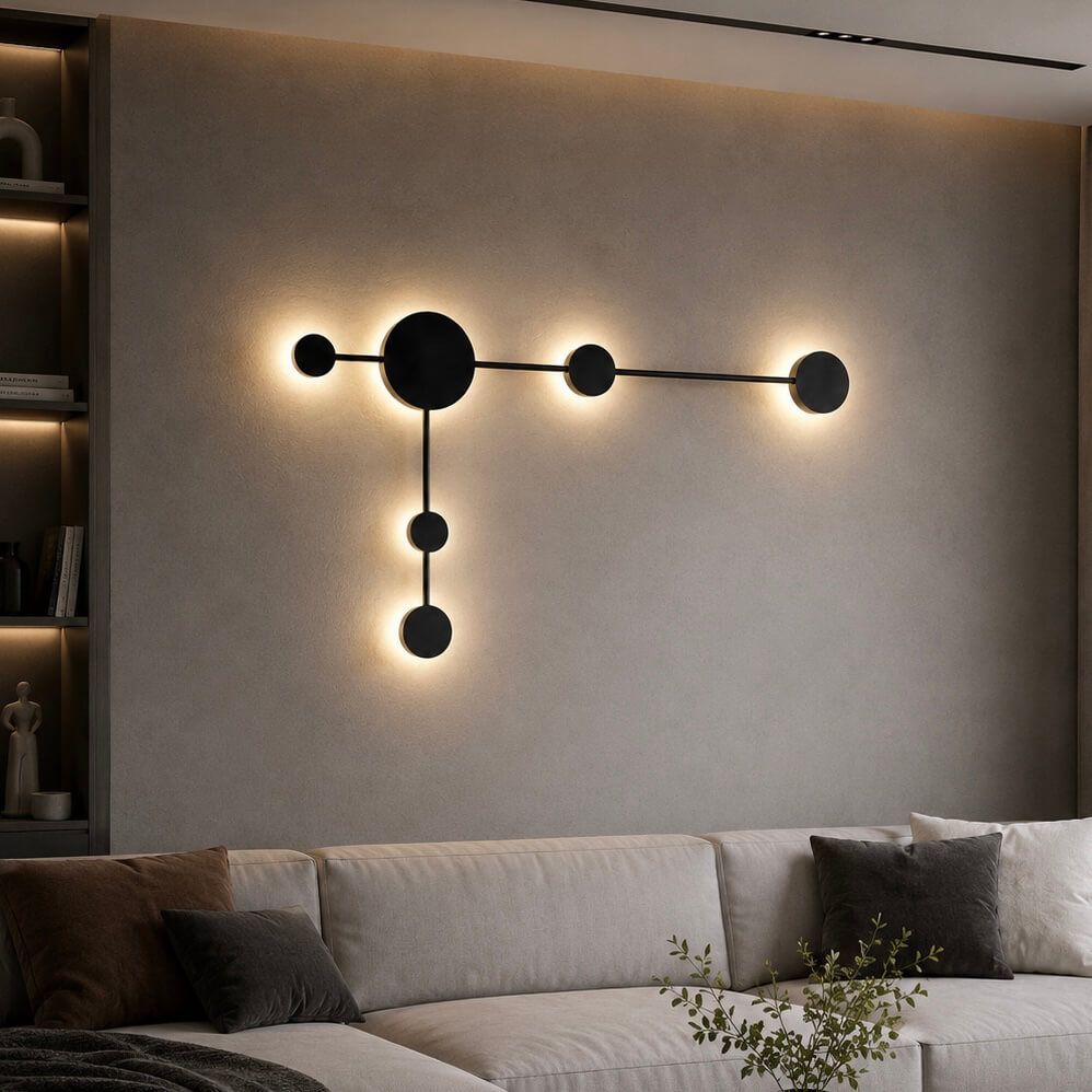 Сучасне LED-бра чорного кольору 9W (8936-5 Bk)
