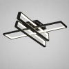 Сучасна Led люстра до 20м² чорний каркас 164 Wt Geometria Gravity