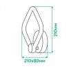 Led бра бшлого кольору Ardero AL6130-1ARD FELICITY 16W (Білий)