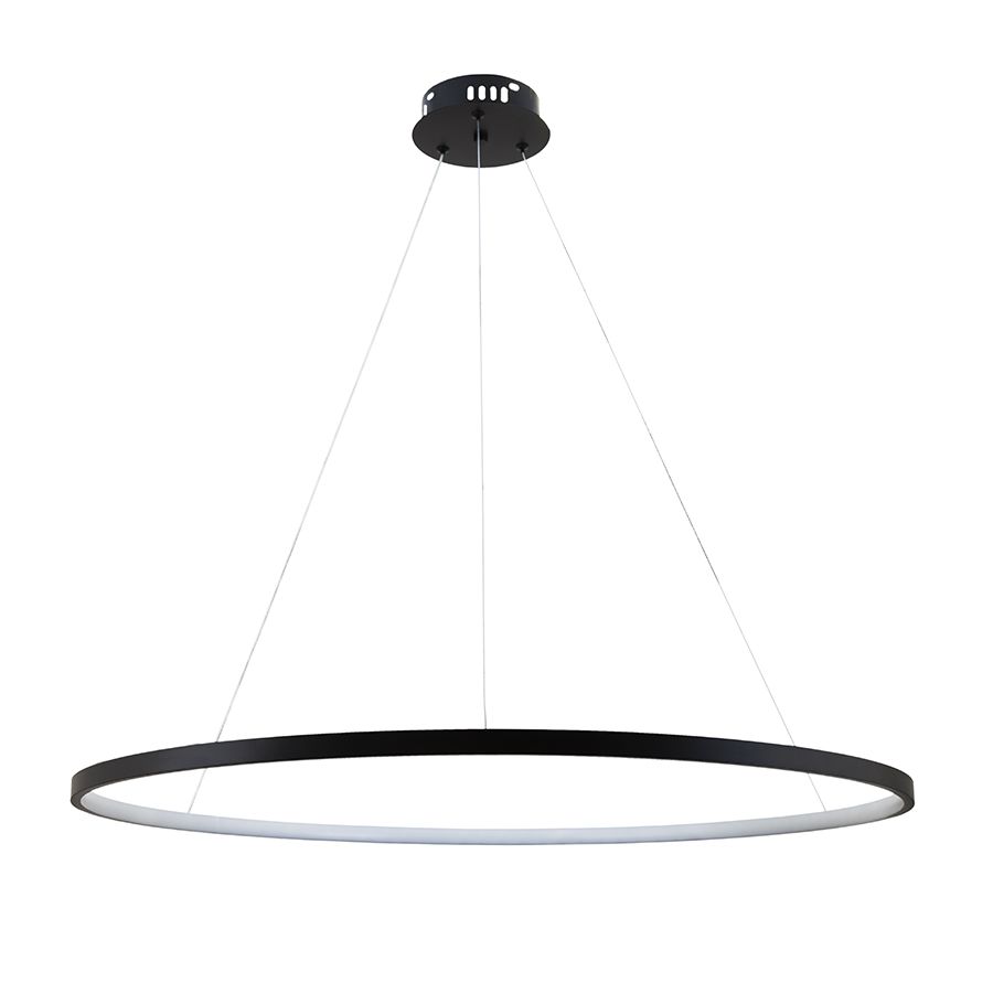 Світлодіодна Led люстра чорно кільце 100 см Minimalist Ring 7529832-1 BLACK LED