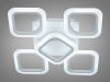 Компактна Led люстра квадратної форми, 50 Вт, білий корпус до 15 м² (AS8060/4+1Wh)