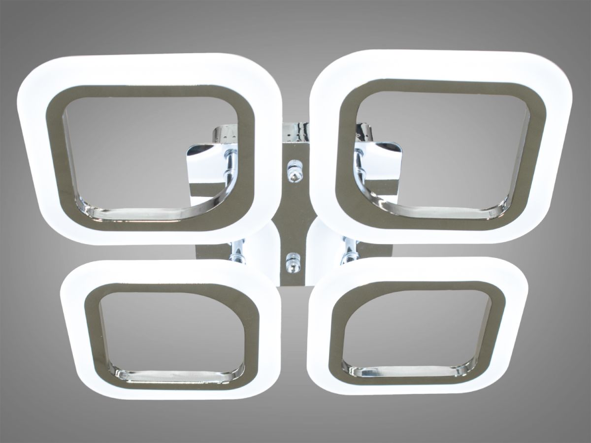 Світлодіодна LED люстра для вітальні до 10 м² 55W AS8060/4HR