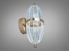 Дизайнерське LED бра золотого кольору Oval Golden Glow (B1759)