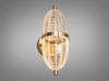Дизайнерське LED бра золотого кольору Oval Golden Glow (B1759)