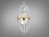Дизайнерське LED бра золотого кольору Oval Golden Glow (B1759)