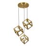 Підвісний світильник у стилі лофт 3хE27 в золотом корпусі Industrial Gold Cubes (756PR160F-3 BRZ)