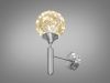 Настінний LED бра прозора кулька срібного кольору (Stardust Sphere 4ED5D3DD)