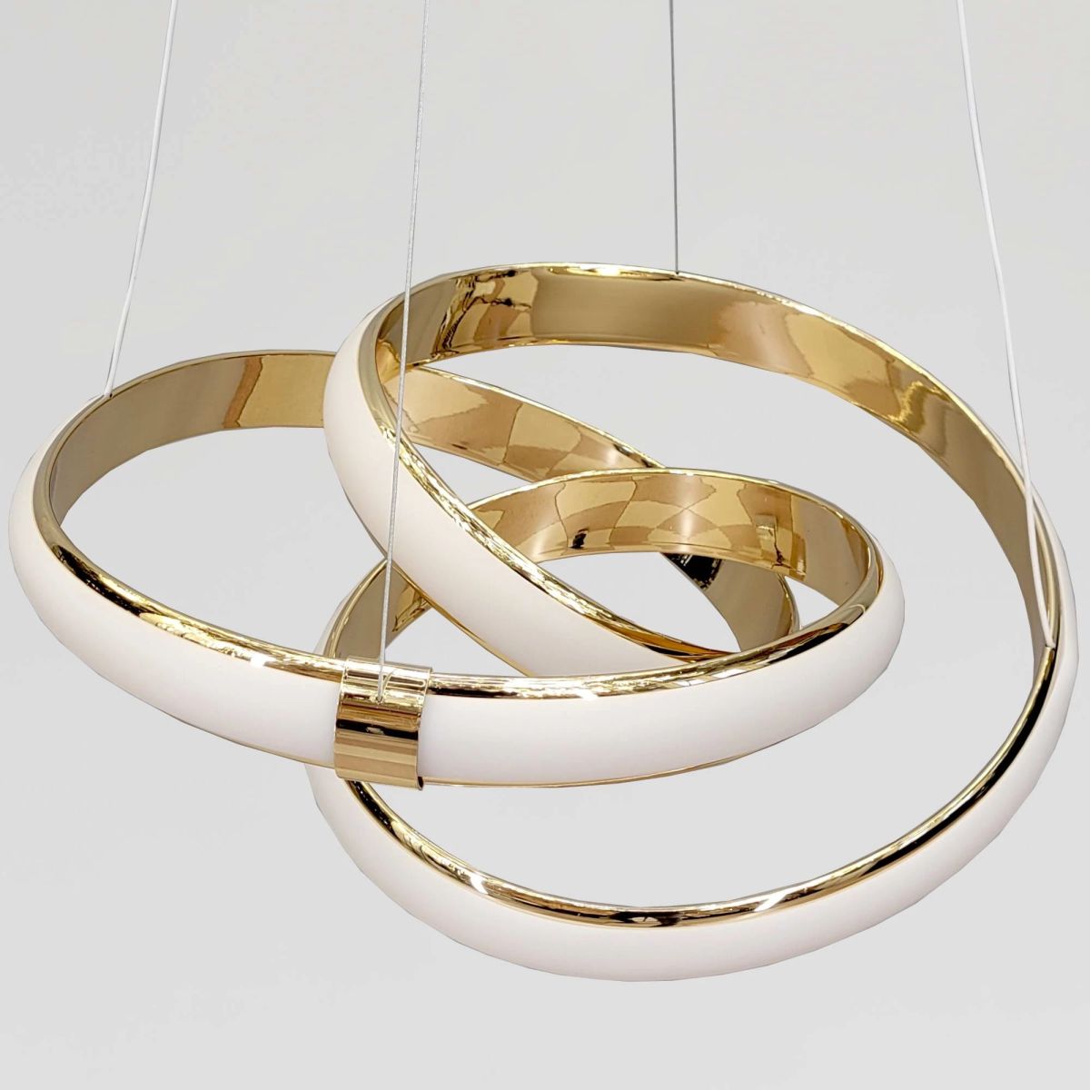 Підвісна Led люстра на площу до 25 м² колір золото потужність 149 Wt Golden Orbit Harmony