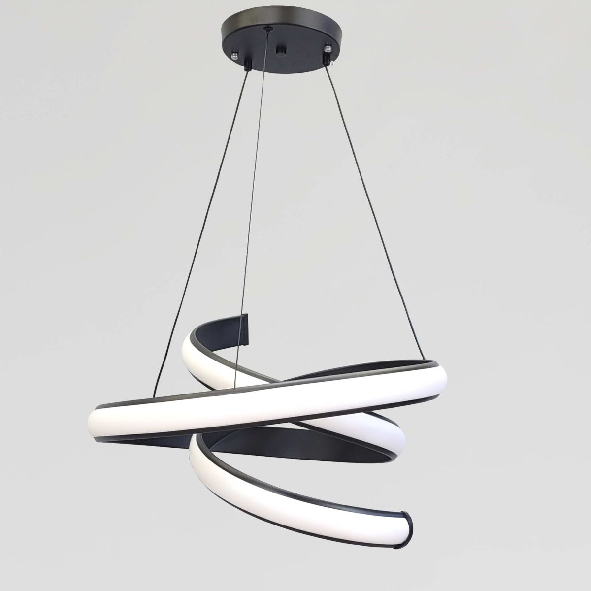 Підвісна Led люстра чорного кольору до 20м² Infinity (B3BK)