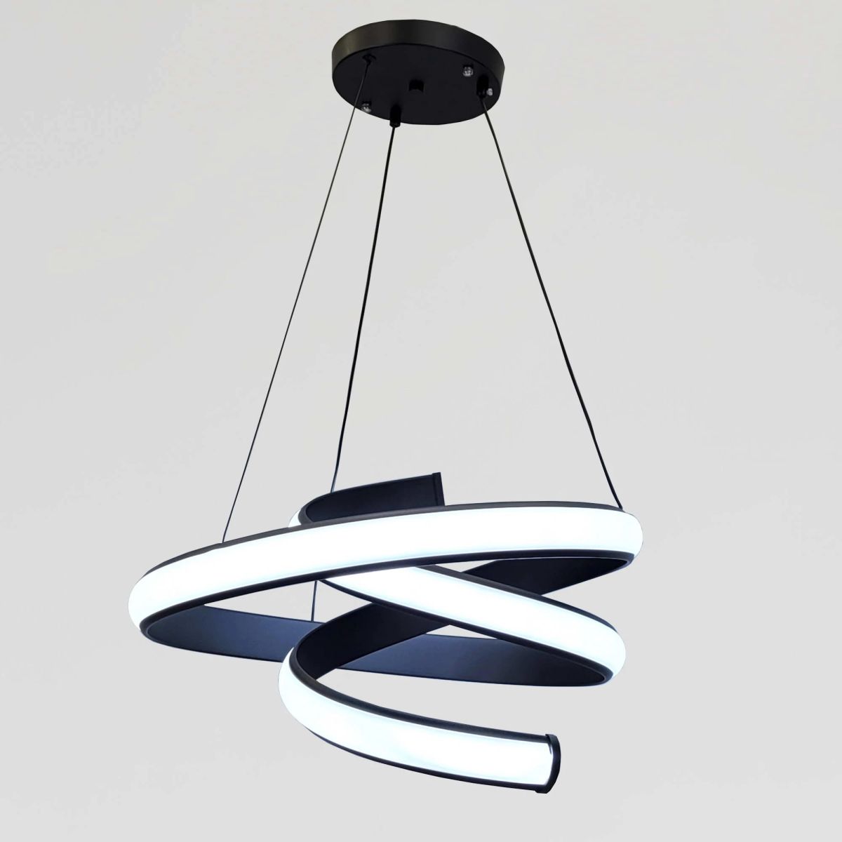 Підвісна Led люстра чорного кольору до 20м² Infinity (B3BK)