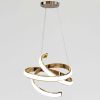 Підвісна LED люстра до 20 м² спіраль 148 Вт золото з білим плафоном (B3GD)