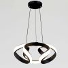 Підвісна Led люстра до 20м² чорного кольору 151Wt (B4BK)