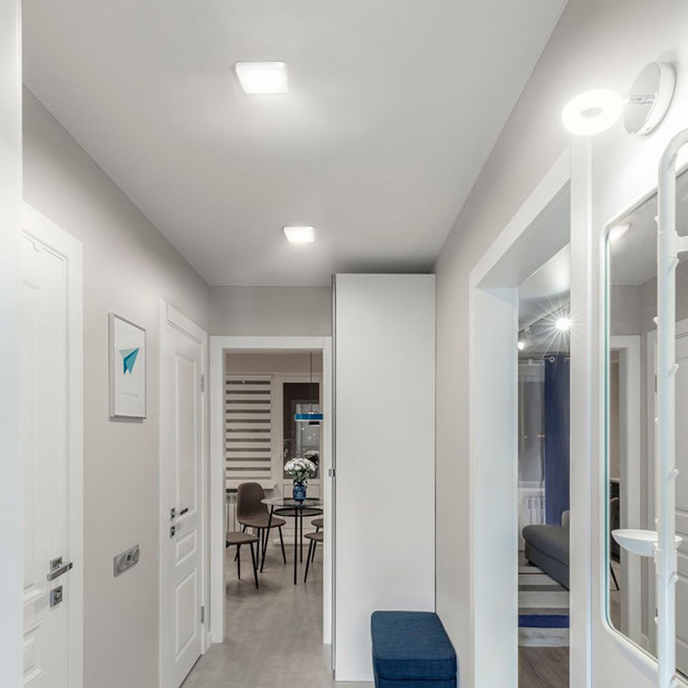 Квадратний накладний LED-світильник 18W 5000K (Білий) VIDEX