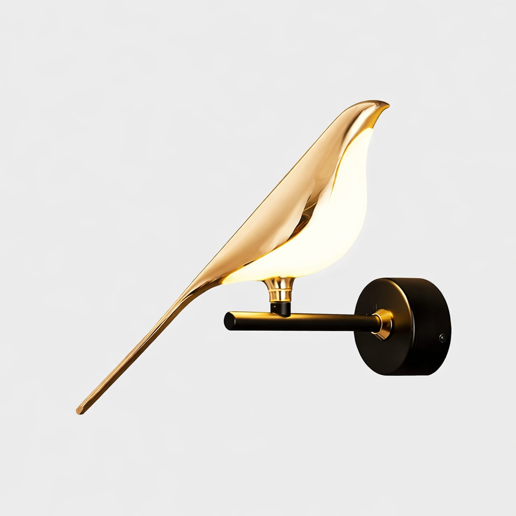 Настінне бра пташка у золоті Bird Light (211301WGD)