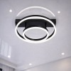 Світлодіодна Led люстра до 16м² чорний корпус з пультом (Orbital Black Dimmer 2537BK dimmer)