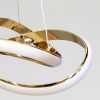 Підвісна Led люстра золотого кольору до 20м² (B7GD)