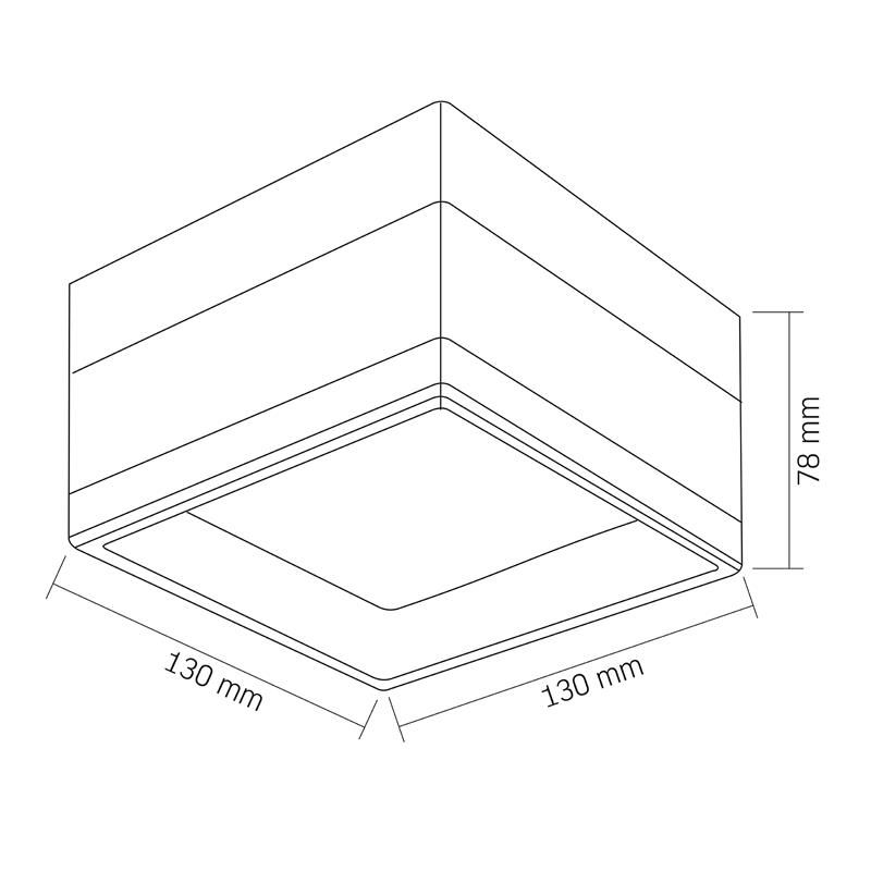Вуличний накладний LED-світильник чорний IP65 9W VIDEX (BHD02)