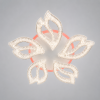 Стельова світлодіодна LED люстра до 18м² з пультом 80W колір Білий Aura Armonia (25100/5WH LED 3color dimmer)