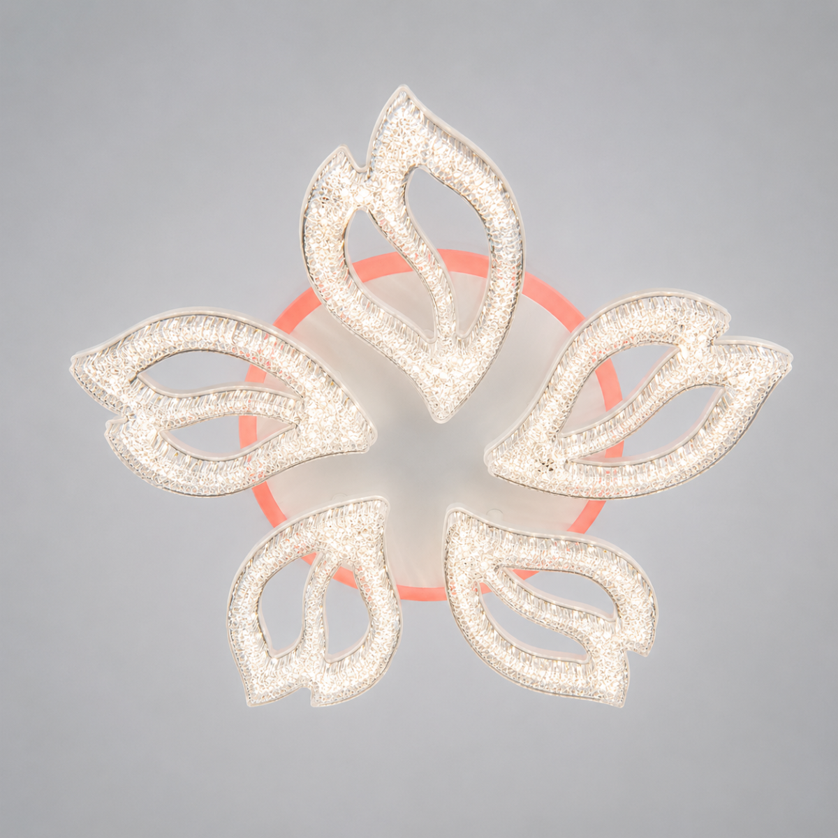 Стельова світлодіодна LED люстра до 18м² з пультом 80W колір Білий Aura Armonia (25100/5WH LED 3color dimmer)