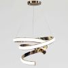 Розкішна підвісна LED люстра до 20м² у золотому корпусі Golden Infinity 169W (B9G)