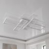 Світлодіодна Led люстра 220Wt до 30м² прямокутна форма біла (1186/2+2 Wt)