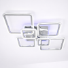 Led-люстра 25-30 м² з пультом на 6 ромбів 159 Вт (SL-5331/2+2+2 CR+RGB)