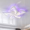 Світлодіодна LED-люстра Лотос 80W з RGB-підсвічуванням та пультом (1191/5WH LED 3color)