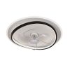 Світлодіодна Led люстра з пультом до 15м² (7875088B BK+WH)