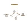 Дизайнерська видовжена LED люстра у кольорі бронза 17W "Organic Branch" (9098078-4)
