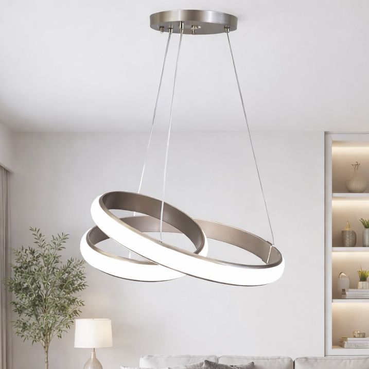 Підвісна LED‑люстра122W  рожеве золото MODERN TWIST B6CF