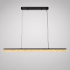 Світлодіодна подовжена підвісна Led люстра 100 см у чорному корпусі Crystal Line Black