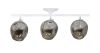 Лінійна стельова люстра у стилі модерн на 3 лампи у біло-чорному виконанні (756XPR0231F-3 WH+BK)