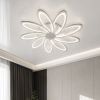 Стельова Led люстра білого кольору до 30м² у формі квітки Fiore di Luce Lorena (LORENA 198W)