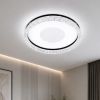 Світлодіодна LED люстра 60W для вітальні та спальні 49 см (7871088 BK)