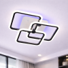 Світлодіодна Led люстра до 18 м² з пультом 96 Wt модель (1175/3 Bk)