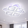 Світлодіодна Led люстра до 20 м² з пультом керування 110 Вт біла (AS8060/4+4WH LED 3color)