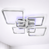 Led-люстра 25-30 м² з пультом на 6 ромбів 159 Вт (SL-5331/2+2+2 CR+RGB)