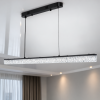 Світлодіодний лінійний Led підвіс 120 см чорному корпусі Crystal Beam