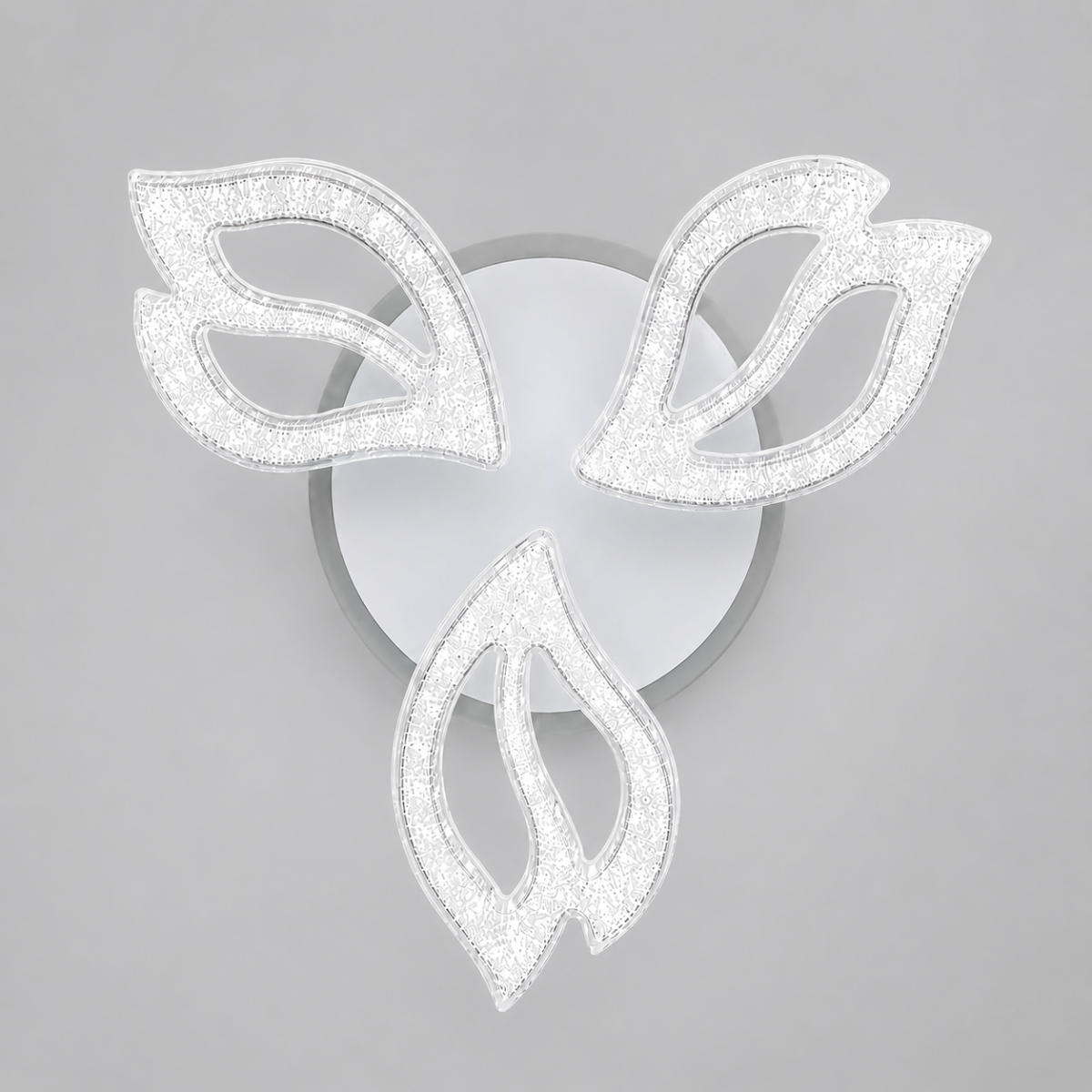 Стельова LED люстра до 15м² біла з пультом та димером  Aura Armonia (25100/3WH LED 3color)