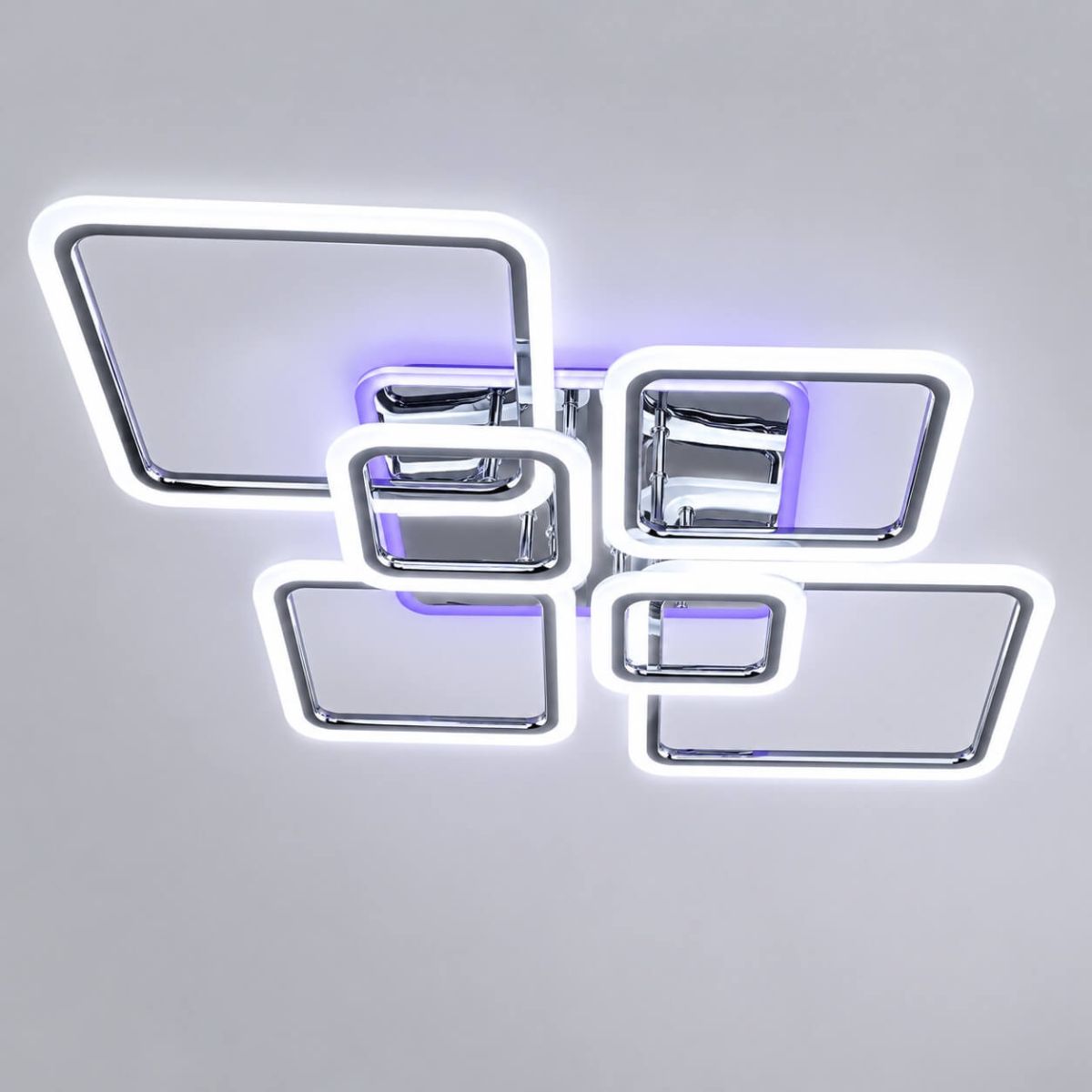 Світлодіодна LED люстра до 23 м² з RGB підсвічуванням та пультом OVAL RGB 120W
