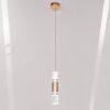 Сучасний LED підвіс у золоті та склі з ефектом бульбашок (Crystal Bubble Gold J2548-1G)