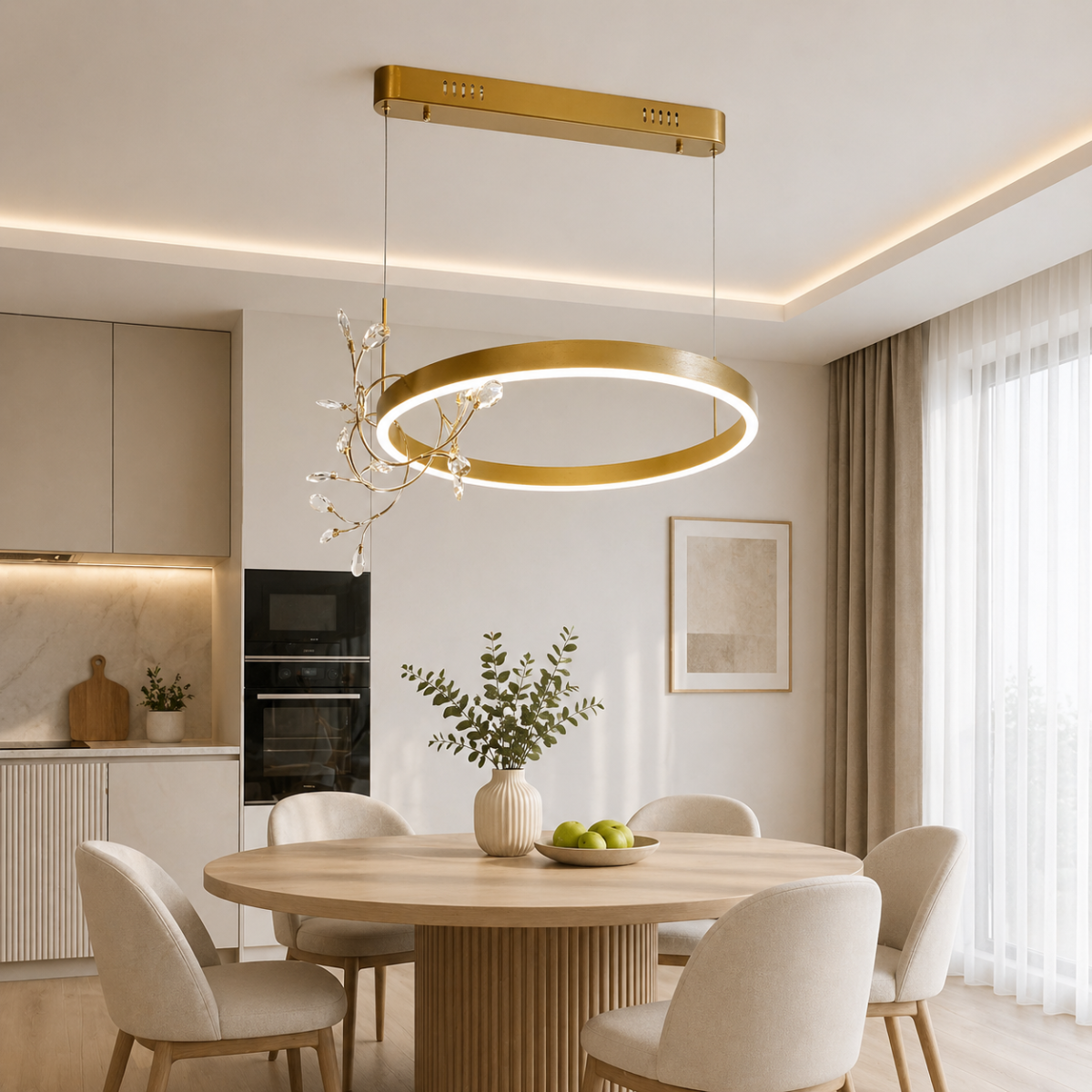 Люстра підвісна LED 60 см Goccia d'Oro (MD230316/60)