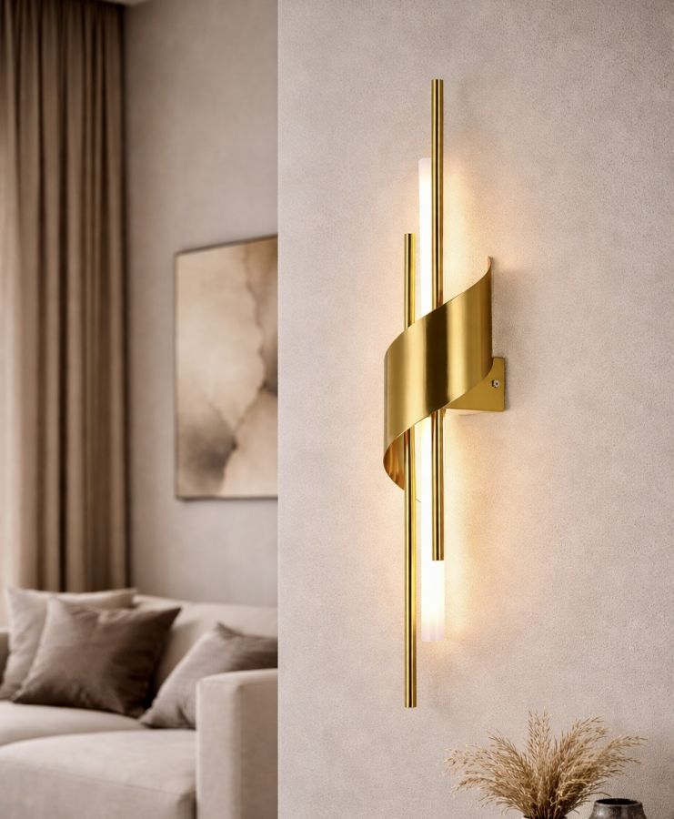 Елегантне світлодіодне Led бра 60 см  5W (Bronze Spiral Line786AM1383)