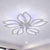 Світлодіодна Led-люстра до 20 м² стельова з пультом у білому корпусі (1182/5 WH)